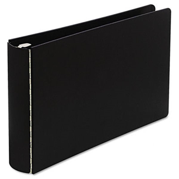 Wilson Jones Wilson Jones 34490 Hvywt Casebound DublLock Round Ring Binder  11 x 17  2in Cap  Black 34490